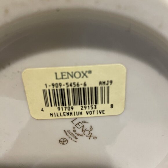 Lenox Millennium Collection Votive Candleholder Cobalt Blue Glass Globe 8" USA - Picture 11 of 13